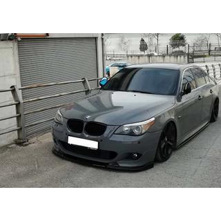 BMW 5 серия E-60/61 2003-2010 гг. Передняя Lip накладка DPT (для M Sport/M Technic Hamann черный глянец)