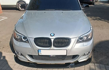 BMW 5 серия E60/E61 2003-2010 гг. Передний лип DPT (для M Technic Max Hamann черный глянец) фото 2