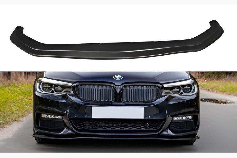 BMW 5 серия G30/G31 2017-2023 гг. Передний лип-спойлер DPT V-2 (2017-2020, Черный Глянец) Image