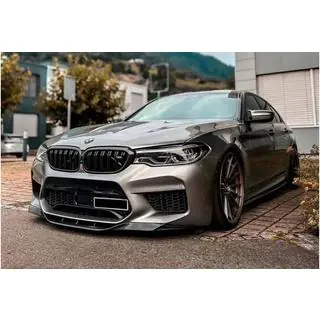 Передний лип-спойлер DPT (Для M5, 2017-2020, Черный Глянец) фото 3