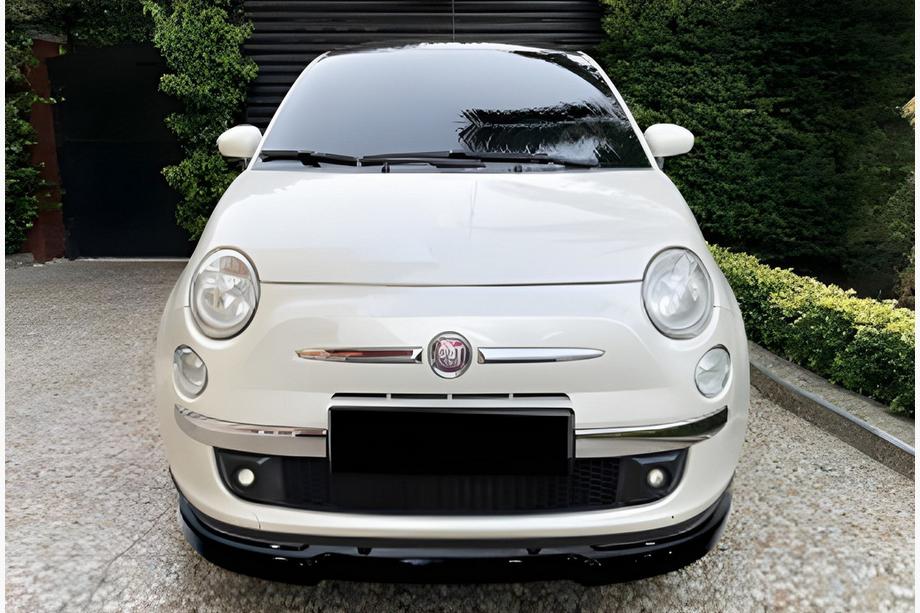 Fiat 500/500L 2013-2022 гг. Передний лип-спойлер DPT (Черный Глянец) Фото 1