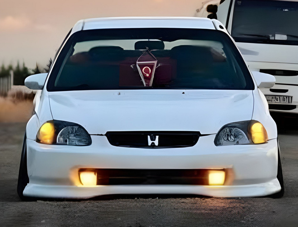 Передня Lip накладка DPT V-1 (чорний глянець)