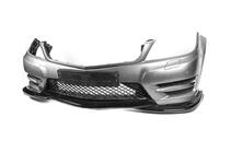 Mercedes C-class W204 2007-2015 гг. Передняя Губа Бампера DPT V2 (2011-2015, Черный Глянец) фото 10