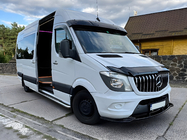 Mercedes Sprinter W906 2006–2018 гг. Передний лип-спойлер DPT (Черный Глянец) фото 4