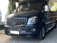 Mercedes Sprinter W906 2006–2018 гг. Передний лип-спойлер DPT (Черный Глянец) фото 5
