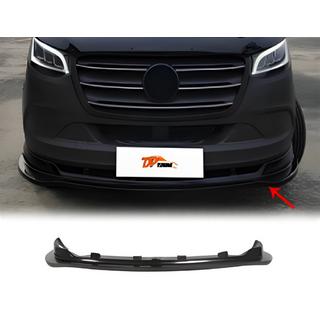 Передний лип-спойлер DPT (Черный Глянец) Mercedes Sprinter W907/W910 2018- гг. фото 1