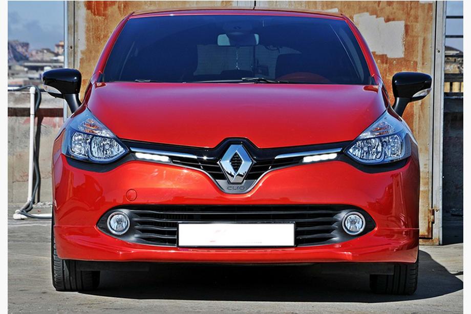 Renault Clio IV 2012-2019 гг. Передний лип-спойлер DPT (SW, под покраску) Фото 3