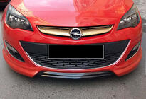 Opel Astra J 2009-2015 гг. Передний лип DPT V-1 (Черный Глянец) фото 1