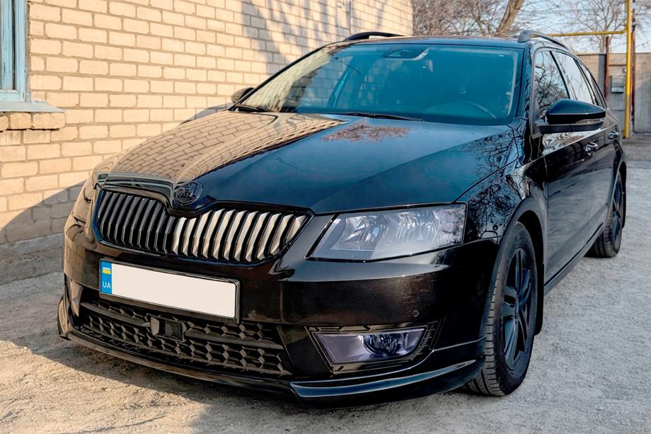 Skoda Octavia III A7 2013-2019 гг. Передний лип DPT V-1 (2013-2017, под покраску) Image