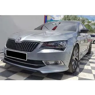 Передний лип-спойлер DPT V-1 (2015-2020, Черный Глянец) фото 4