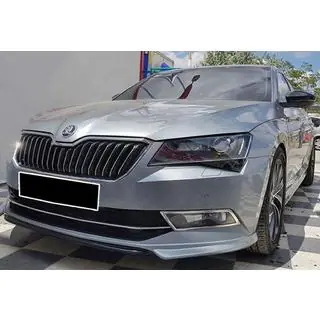 Передний лип-спойлер DPT V-1 (2015-2020, Черный Глянец) фото 1