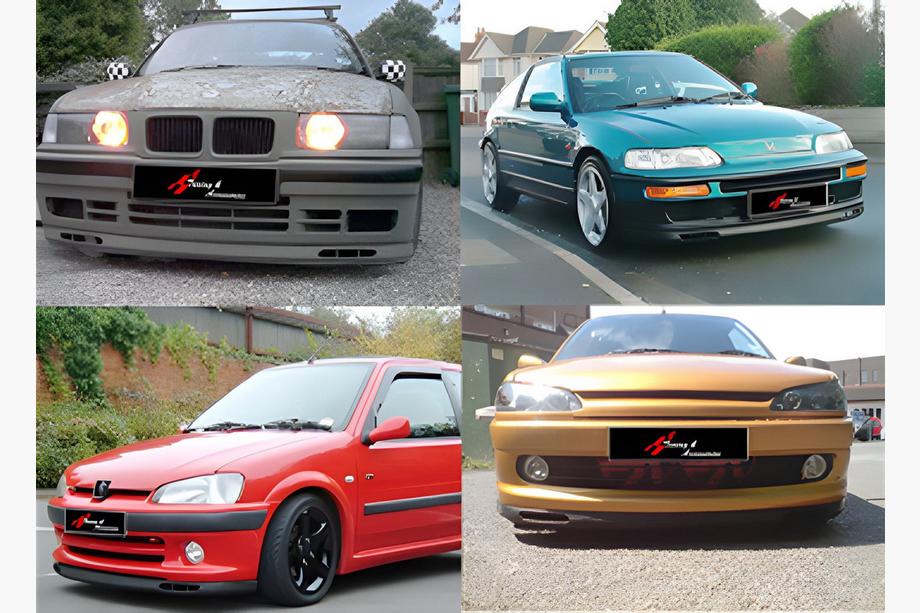 Универсальная передняя губа DPT V-7 (ABS, черный глянец) Image