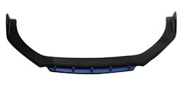 Универсальная передняя губа DPT Blue V-2 (ABS, черный глянец) фото 1