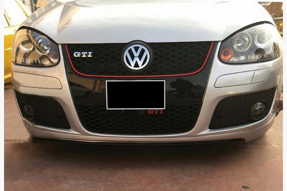 Передний лип DPT V-2 (для GTI, Черный Глянец) Image