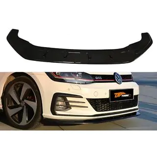 Передний сплиттер DPT V-1 (для GTI, 2017-2019, черный глянец) фото 1