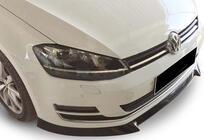 Volkswagen Golf 7/E-Golf 2012-2020 гг. Передний лип-спойлер DPT V-4 (для штатного бампера, 2012-2017, черный глянец) фото 1