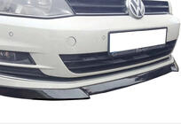 Volkswagen Golf 7/E-Golf 2012-2020 гг. Передний лип-спойлер DPT V-4 (для штатного бампера, 2012-2017, черный глянец) фото 3