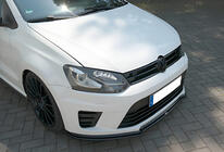 Volkswagen Polo 2010-2017 гг. Передний лип DPT V-1 (Черный Глянец) фото 1