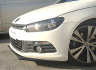 Volkswagen Scirocco 2008-2017 гг. Передний Лип DPT (2008-2017, Черный Глянец) фото 1