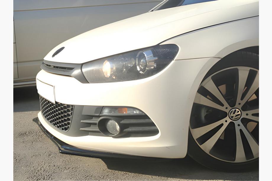 Volkswagen Scirocco 2008-2017 гг. Передний Лип DPT (2008-2017, Черный Глянец) Image