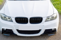 BMW 3 серия E90/E91 2005-2011 гг. Решетки M-Look (2008-2011, Черный Глянец) фото 1
