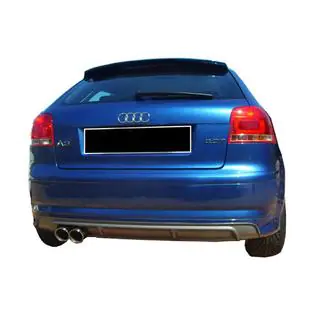 Задний диффузор DPT (2005-2008, Coupe, Черный Глянец) фото 2