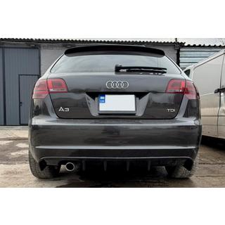 Задний диффузор DPT (2008-2010, Черный Глянец) фото 1