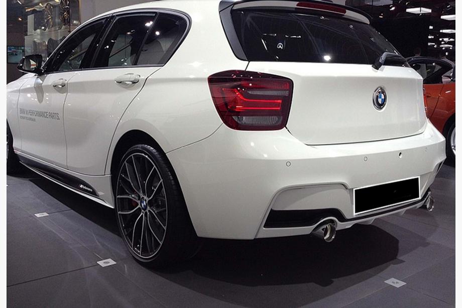 BMW 1 серия F20/F21 2011-2019 гг. Задний диффузор DPT (Черный Глянец) Фото 2