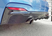 BMW 2 серия F22/F23 2014-2021 гг. Задний диффузор DPT (Черный Глянец) фото 1