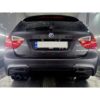Задний диффузор DPT V-5 (для E90 M-Sport, Черный Глянец) фото 4