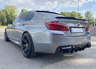 BMW 5 серия F10/F11 2010–2016 гг. Задний диффузор CS-Style DPT (для M5, Черный Глянец, Вакуумное Формование) фото 1
