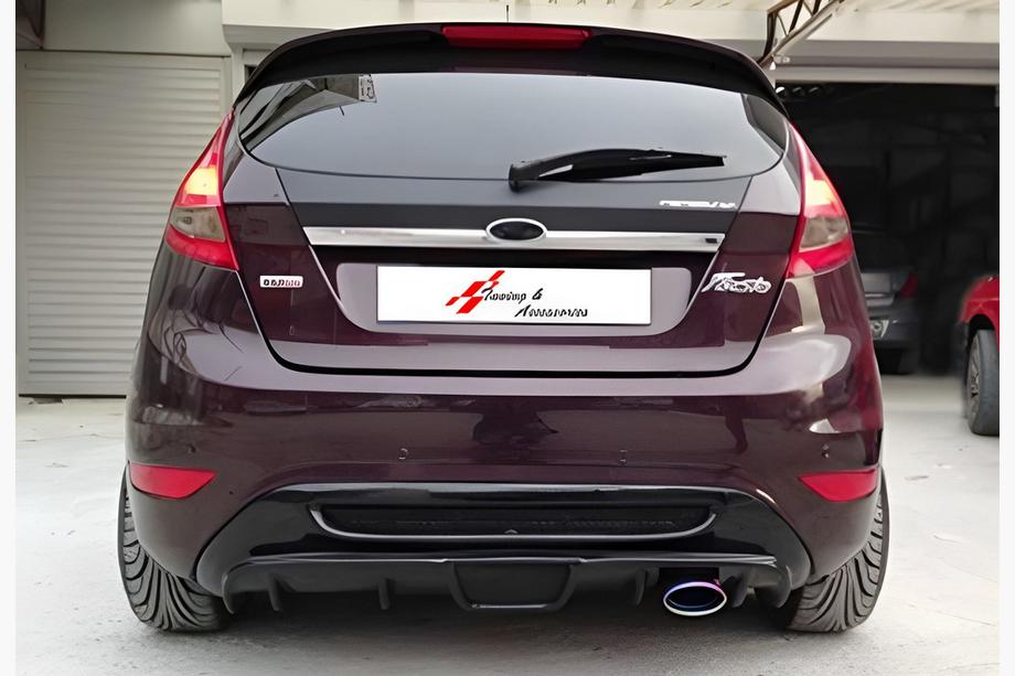 Ford Fiesta 2008-2017 гг. Задний диффузор DPT 2008-2012, HB, Черный Глянец Фото 1