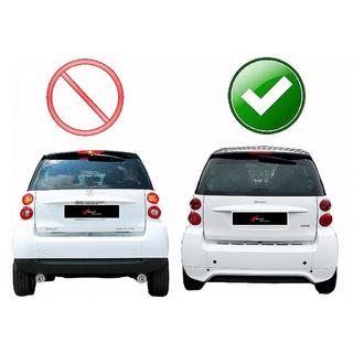 Задний диффузор DPT (Черный Глянец) фото 3