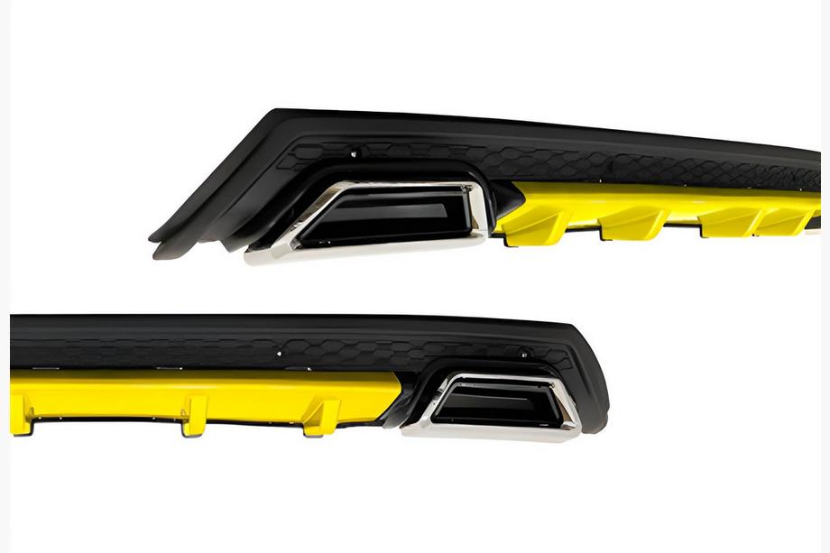 Универсальный Задний Диффузор DPT V-10 (ABS) (Желтый+Черный Глянец) Image Универсальный Задний Диффузор DPT V-10 (ABS) (Желтый+Черный Глянец) Image