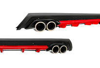 Универсальный Задний Диффузор DPT V-13 (ABS) (Красный+Черный Глянец) фото 1 Универсальный Задний Диффузор DPT V-13 (ABS) (Красный+Черный Глянец) фото 1