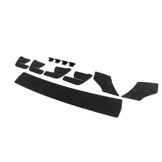 Задний диффузор DPT V-2 (для GTI, 2017-2019, Черный Матовый) фото 4