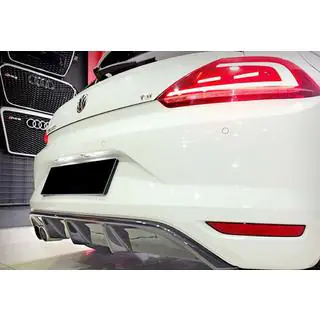 Задний диффузор DPT V-5 (2014-2017, Черный Глянец) фото 3