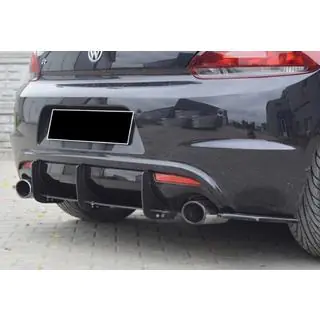 Задний диффузор DPT V-4 (2008-2017, Черный Глянец) фото 3