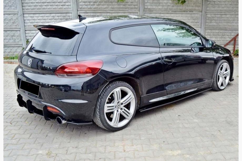 Volkswagen Scirocco 2008-2017 гг. Задний диффузор DPT V-4 (2008-2017, Черный Глянец) Фото 4