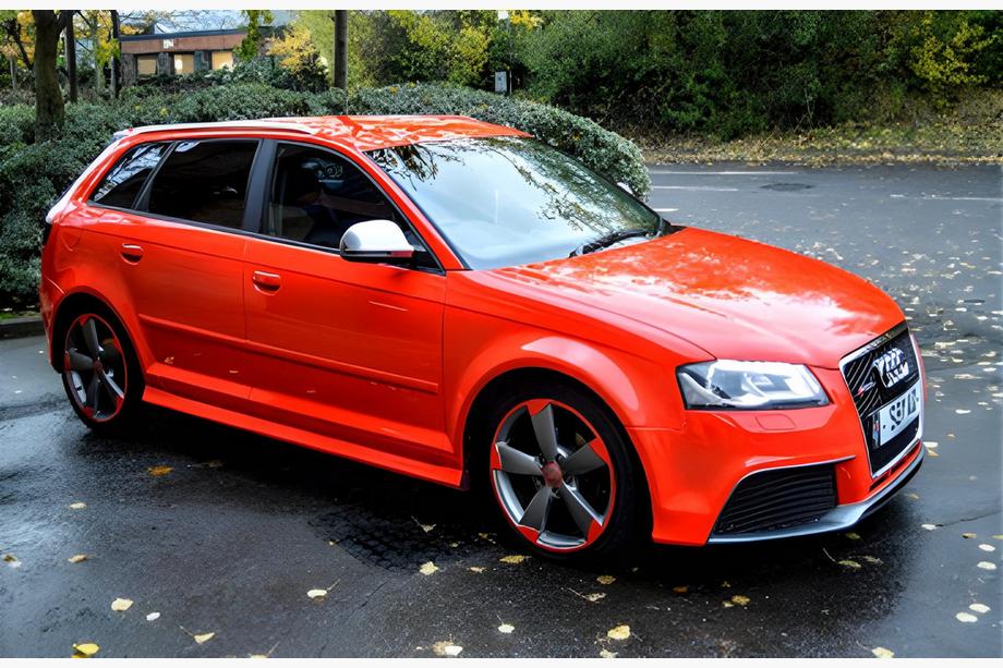 Audi A3 2003-2012 гг. Боковые Пороги DPT (2005-2008, Черный Глянец) Image