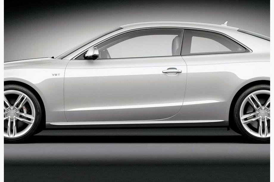 Audi A5 2007-2015 гг. Боковые Пороги DPT (Черный Глянец) Image