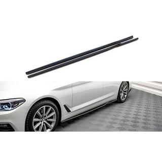 BMW 5 серия G30/31 2017- гг. Боковые пороги DPT V-2 (черный глянец)