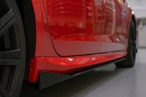 Универсальные накладки на боковые пороги DPT Aero Black (Черный Глянец) фото 1