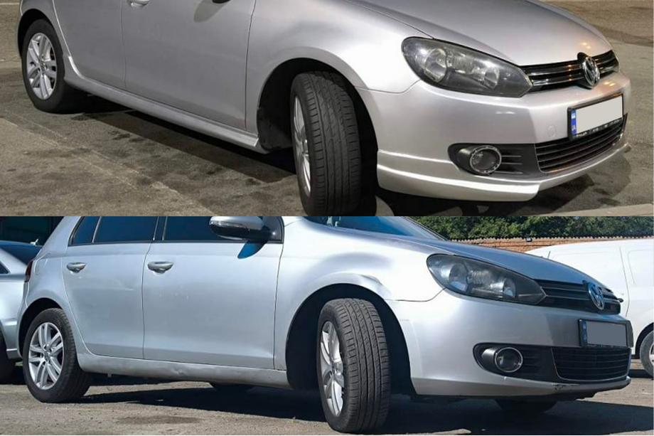 Volkswagen Golf 6 2008-2014 гг. Боковые пороги DPT V-1 (HB, под покраску) Фото 11