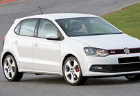 Volkswagen Polo 2010-2017 гг. Боковые Пороги DPT V-2 (Черный Глянец) фото 2