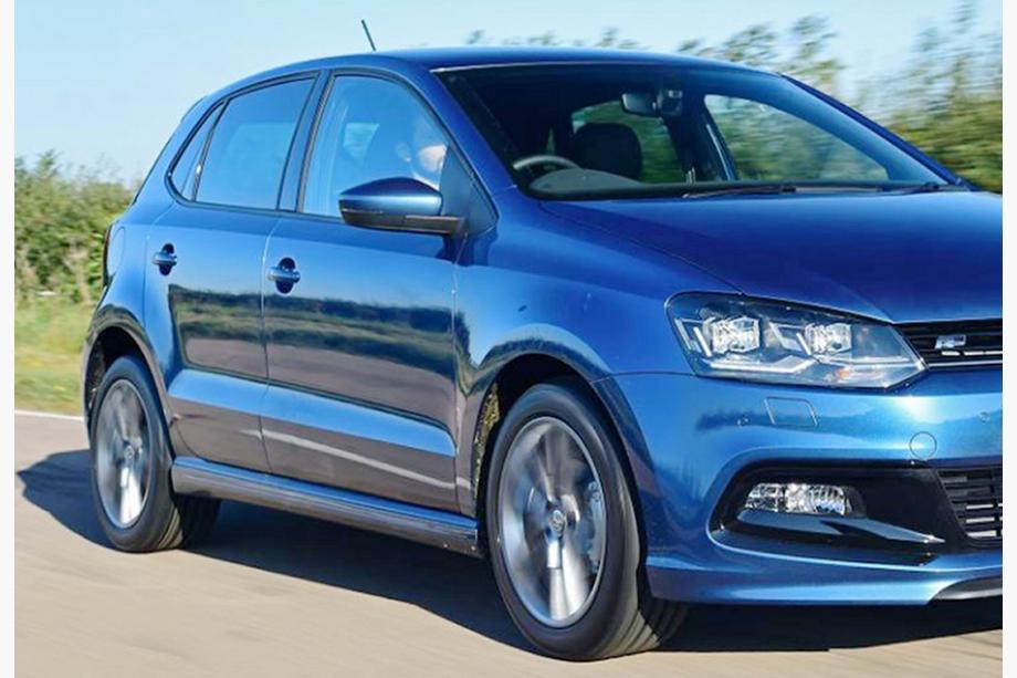 Volkswagen Polo 2010-2017 гг. Боковые Пороги DPT V-3 (Черный Глянец) Фото 2