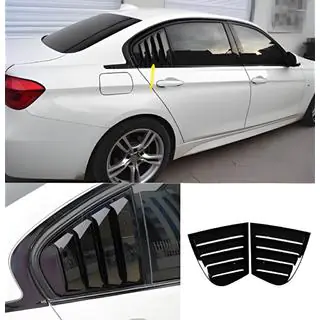 Накладки на задние окна DPT (Черный Глянец, 2шт) BMW 3 серия F30/F31 2012-2019 гг.
