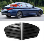 BMW 5 серия G30/G31 2017-2023 гг. Накладки на задние окна DPT (Черный Глянец, 2шт) фото 1