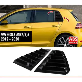 Накладки на Задние Окна DPT V-1 (Черный Глянец, 2шт) Volkswagen Golf 7/E-Golf 2012-2020 гг.