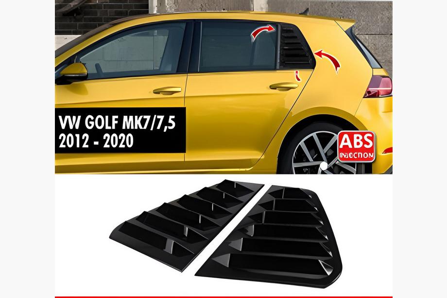 Накладки на задние окна DPT V-2 (черный глянец, 2шт) Image Накладки на задние окна DPT V-2 (черный глянец, 2шт) Image